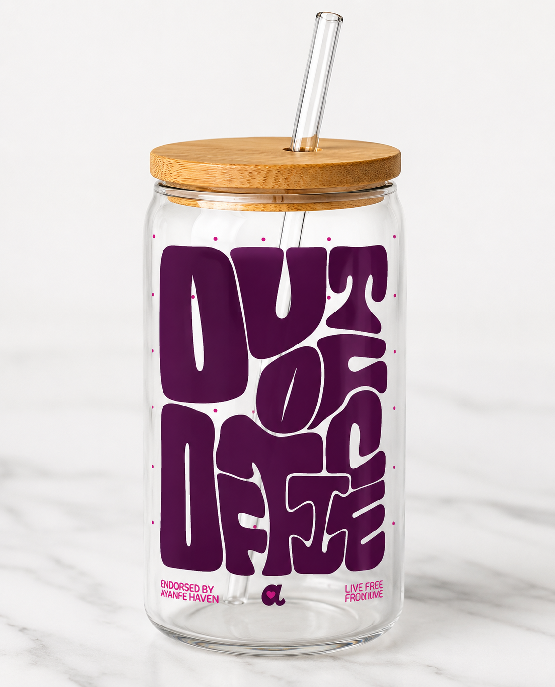 Out Of Office — 16oz Glass Tumbler